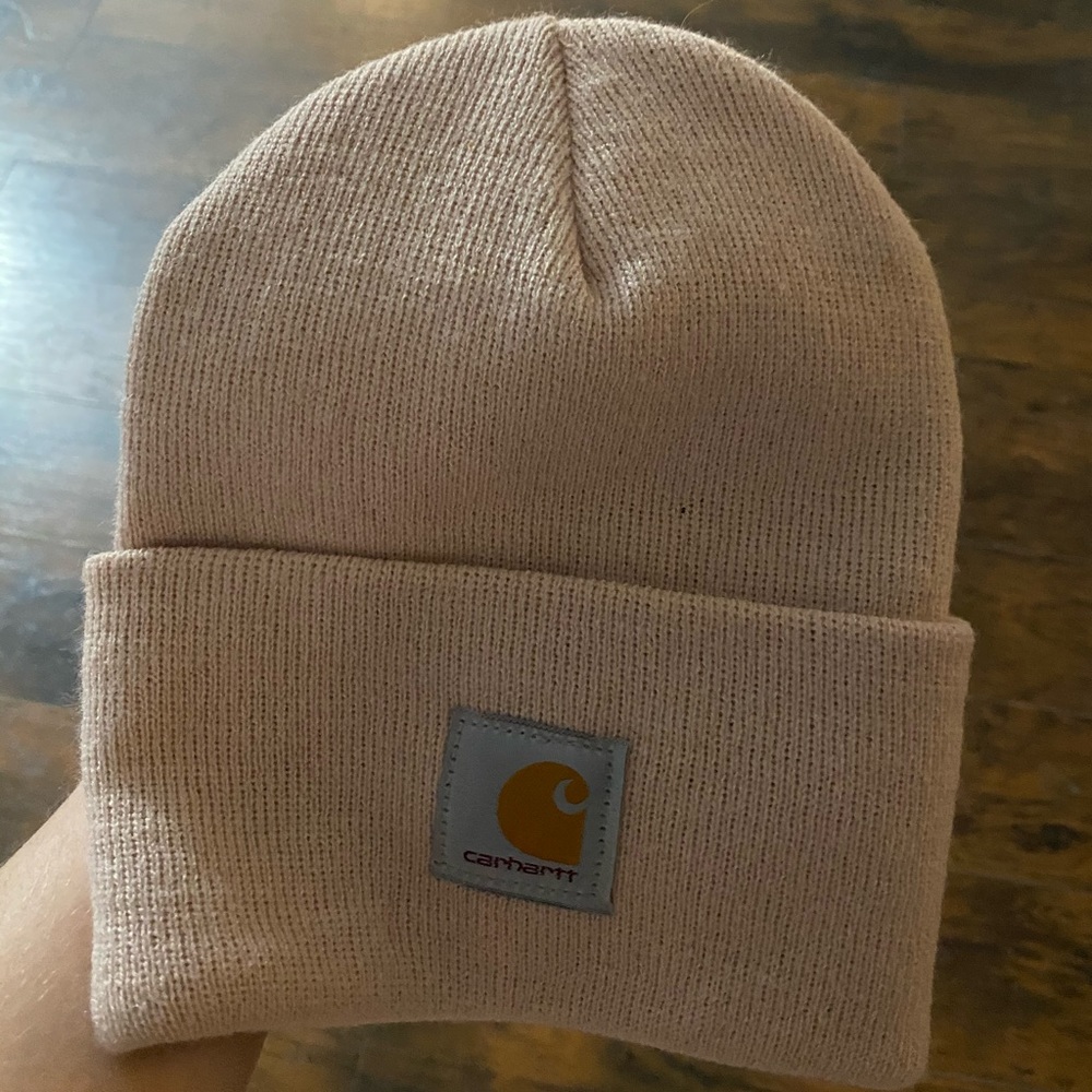 Carhartt pink beanie